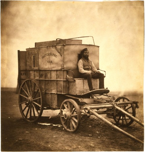 Roger Fenton&rsquo;s waggon by Roger Fenton