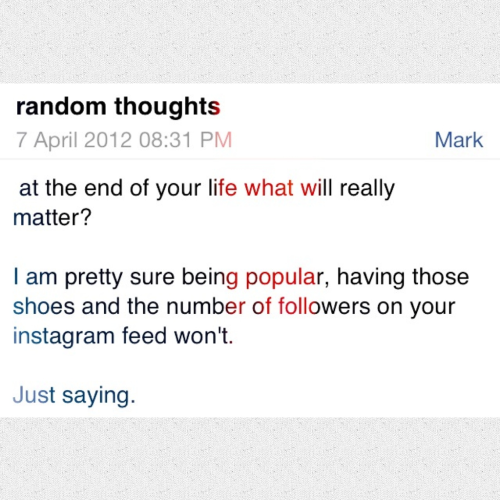 someone wise once said&hellip;.