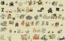 thenintendard:  Traditional Japanese Pokemon Art.