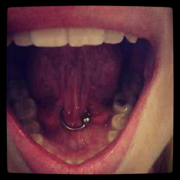 Tongue web by me (Taken with instagram)