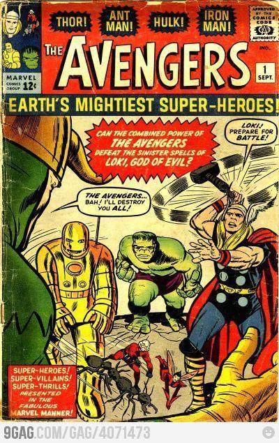 9gag:  Avengers First Comic