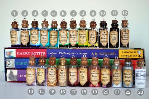 11faced: MASS PRODUCTION!!!*$#(*@&amp;$ 1 Polyjuice Potion2 Wolfsbane3 Mermaid Tears4 Draught of