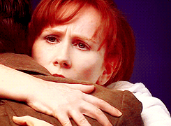 I love this because she has no idea what happened to him while he was out, she just knows from his face that this nine hundred year-old healer and warrior and champion and space and time really needs a hug right now.