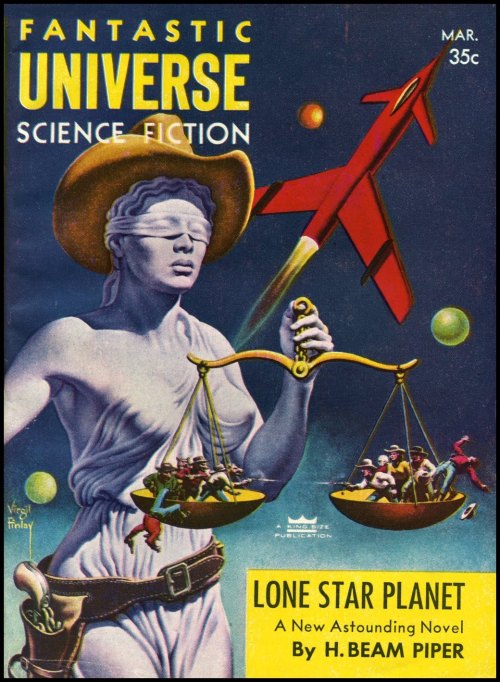 Sex vitazur:  Fantastic Universe 1957. Cover pictures