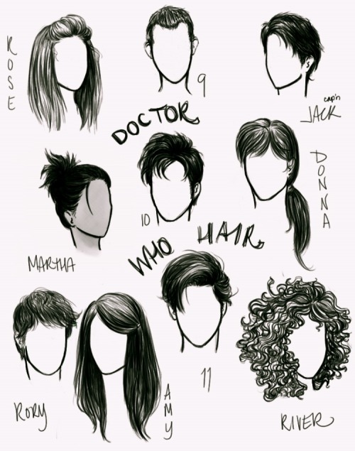 doctorwho:  Fabulous time-travellers with fabulous hair anxiouspineapples:  ‘Who’ hair  