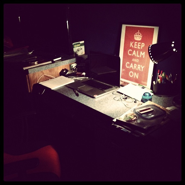 My Desk at Home. (Taken with instagram)