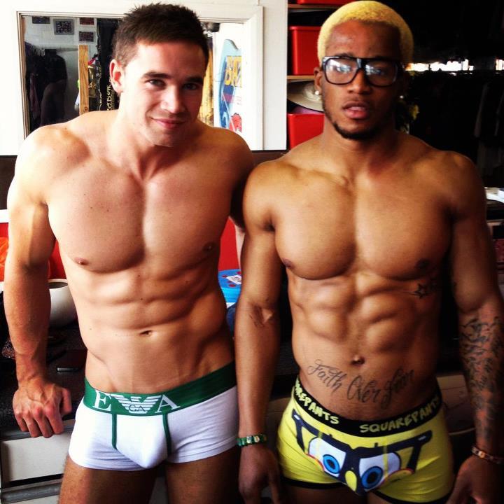 dailyunderwear:  romeisburning:  the guy with the blonde hair. I need his name. 