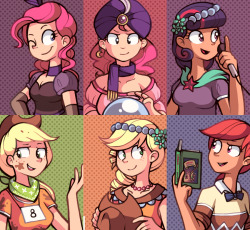 buckyeahmylittlepony:  Human Ponies - Preview