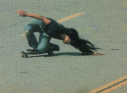 clairedelaluna:  Peggy Oki was a member of the Zephyr skate team, one of the famous Z-Boys (like from Lords of Dogtown!) but she was a WOMAN.   