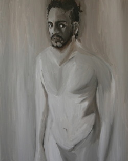 artandanger:  Erotic Nostalgia, VI. (Self Portrait). Oil on Canvas. 2012.  Art and Anger, 2012   