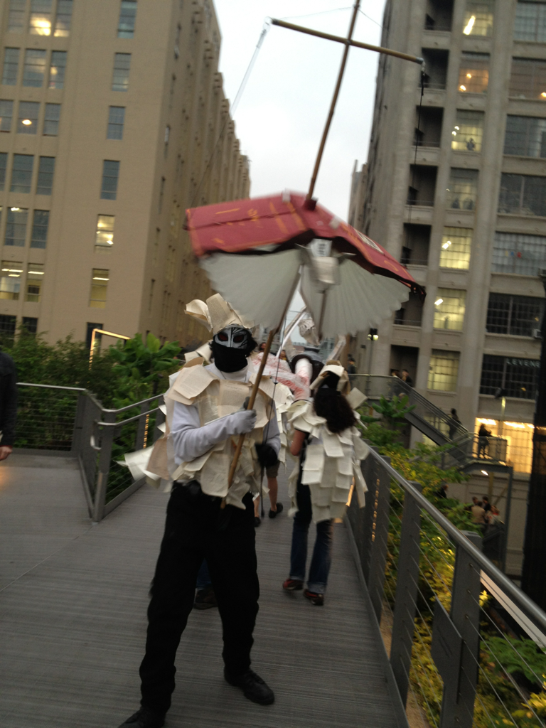 Ex Libris book-bat on the High Line