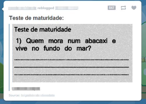 Teste de maturidade: