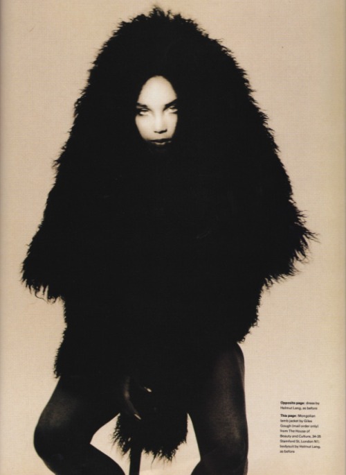  Kinky Afro, photographed by Juergen Teller and styled by Judy Blame, December 1990 