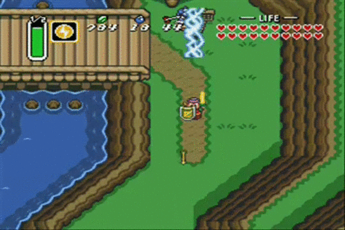 retrogaminggifs:  Legend of Zelda: A Link to the Past Developed by: Nintendo EAD Published by:  Nintendo Released on November 21, 1991