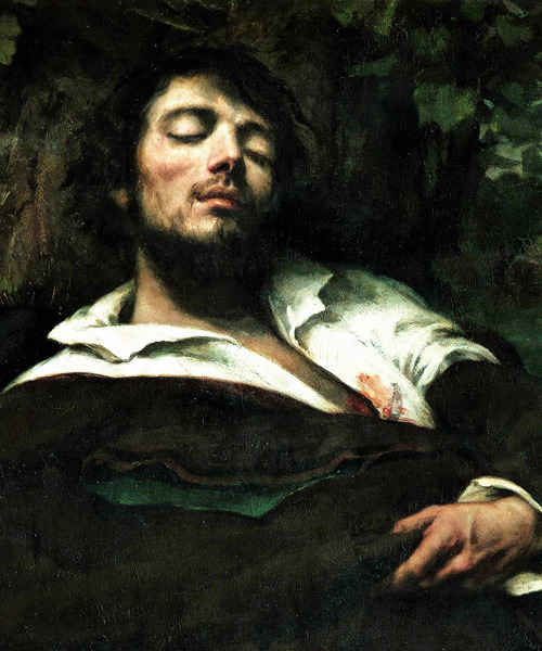 antonio-m:  vlajeanGustave Courbet, The Wounded Man (self-portrait), detail 