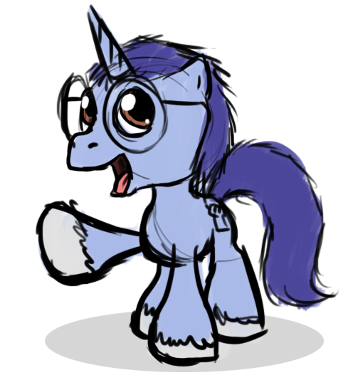 tetrapony:  JJ as 3.5G pony over the Old Grey Mare, there was something about it.. just drew it.  What in the world….