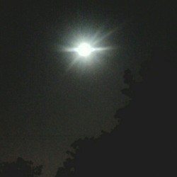 On the roof just staring at the moon (Taken