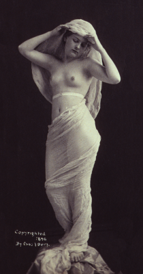 realityayslum:  Charles Berg - Night (Nude woman draped in a veil), 1896. 