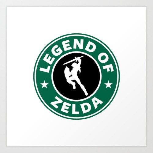 theawkwardgamer:  Legend Of Zelda by Royal Bros Art (Society6) 