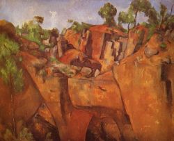 the-paintrist:  Paul Cezanne, Quarry Bibémus 1898-1900, Museum Folkwang, Essen, Germany 