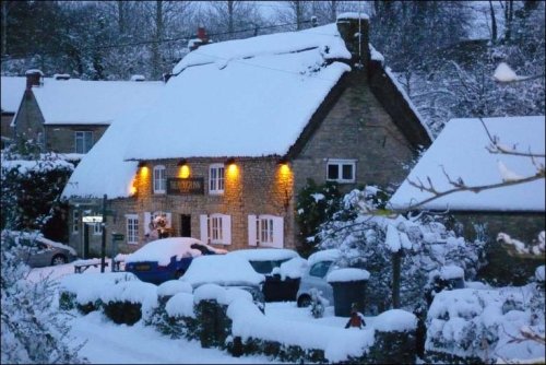 notlivingwithinhermeans:  The village, when it snows. And we get trapped.