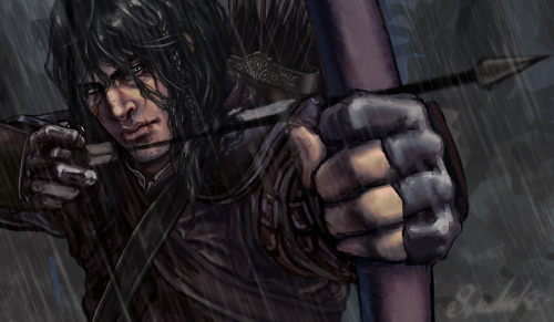 here-there-b-dragons:planescape-dweller:Fereldan Rebel - WIP by *SynndrakeThis is gorgeous. Plus, Lo