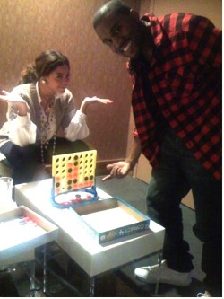  beyonce wins a game of connect four against