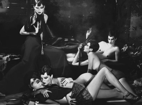 inspirationgallery:  China Girls. Mert & Marcus, styled by Karl Templer, hair by Paul Hanlon, makeup by Charlotte Tilbury 