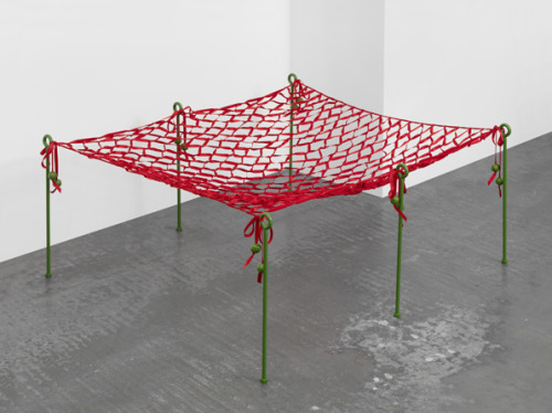 jesuisperdu:  curated-by:  Elad Lassry, Ribbons, 2011  [seriously, i would have been down with this if it wasn’t in the worst color palette i can think of. even black and white would be better than that red with that green.]