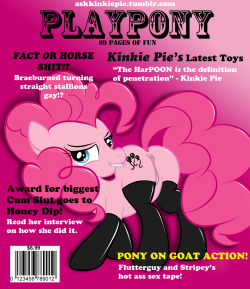 askkinkiepie:  Issue #1 of PLAYPONY  Enjoy!~  Ahahaaa they gave me an articleeee xD &hellip;I can neither confirm nor deny those allegations. 