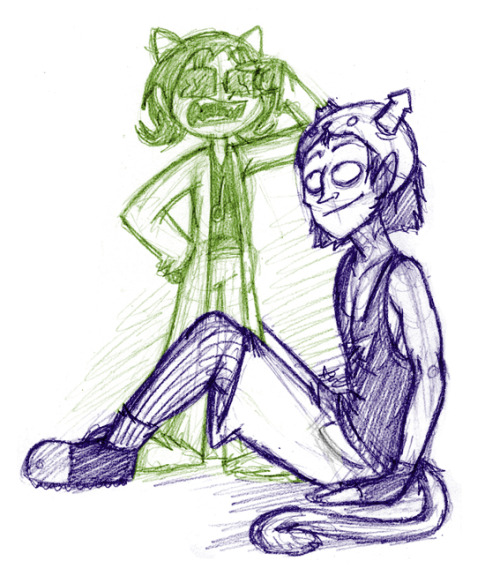 loscomicos: pudusabroson answered: Equius/Nepeta :3 Son una de mis mayores OTP C: Cuties~ 