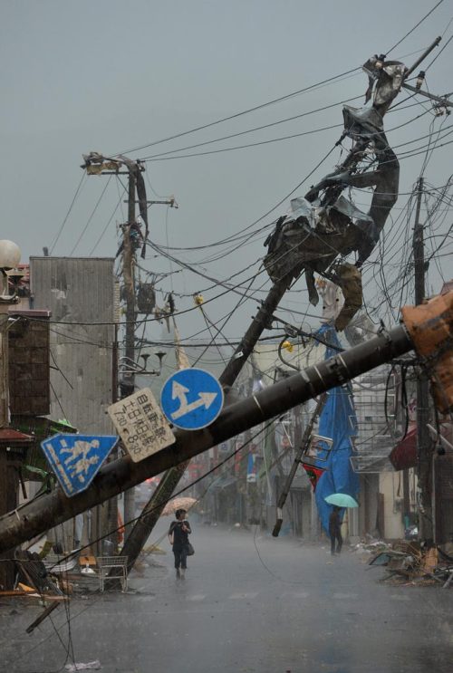 n8yager: Damage caused by a tornado in Tsukuba, Ibaraki Prefecture