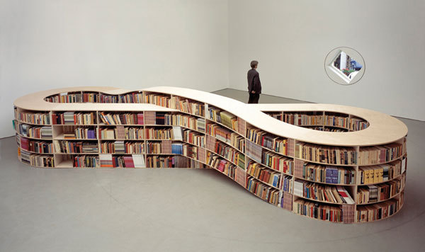 afragmentcastadrift:  From Flavorwire - 30 Gorgeous and Innovative Bookshelves Some