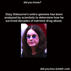 Did-You-Kno:  Scientists Performed A Full Genome Analysis On Osbourne’s Dna To