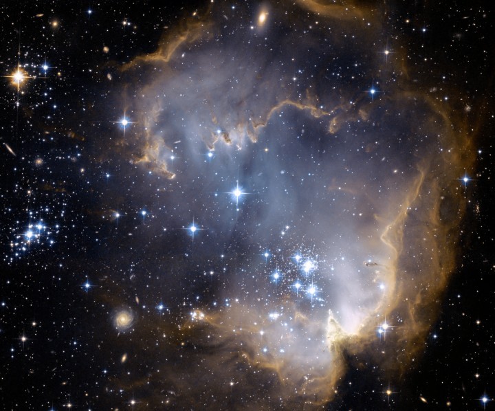 n-a-s-a:  NGC 602 and Beyond  Credit: NASA, ESA, and the Hubble Heritage Team (STScI
