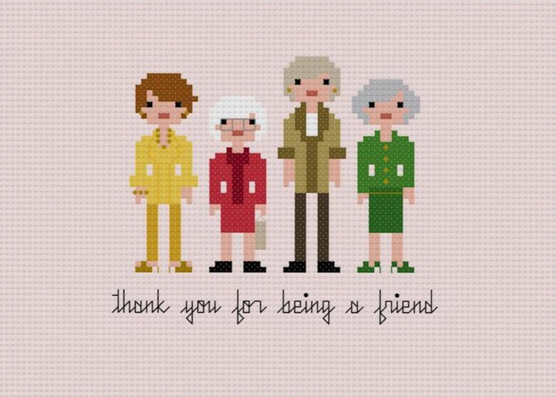 it8bit:  Golden Girls Cross Stitch Pattern  PDF file available for $5 USD at Wee