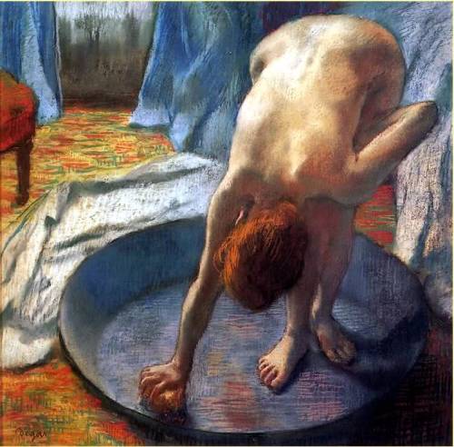 zeroing: Degas Le Tub, 1886. Pastel sur papier, Edgar Degas