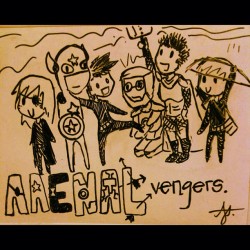 laughingatyourself:  jellobra:  Aaenal vengers. I like how they are similar to us. LOL #yolo #reasons 👧👮🙇💆👨👩 (Taken with instagram)  We are such a silly group. &lt;3  lol