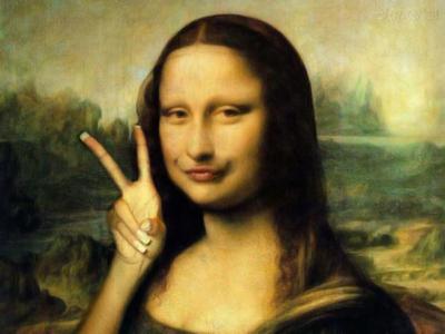 Duck Face Mona Lisa