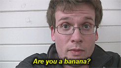 thenext-greatadventure:  John Green, New York Times Bestselling Author, and a banana. 