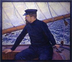 flashandfootle:  Paul Signac at the Helm