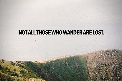 t0rpe:  Not all those who wander are lost. by Bazzerio
