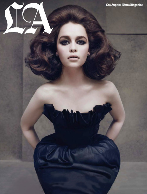 Emilia Clarke by Ruven Afanador for LA Times Magazine (May 2012)
