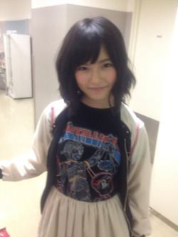 sumo0172:  Paruru is not my favorite member but anytime an AKB48 member rocks a METALLICA …And Justice for All t-shirt it warrants a reblog. I’m sorry but to me this is awesome! 