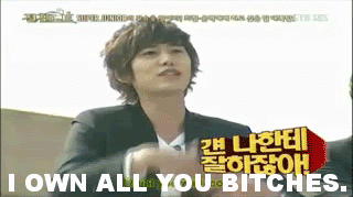 Kyuhyun, trolling the people around him since 2006.