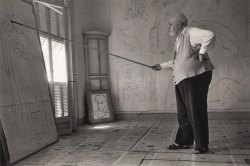 geoneo1: Robert Capa. Henri Matisse drawing