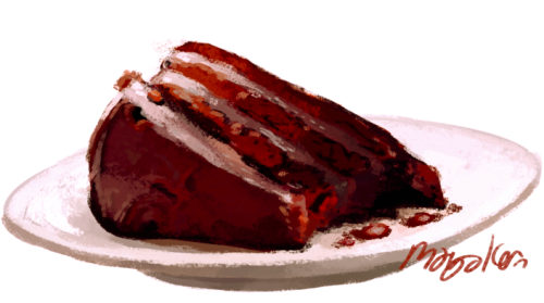 isthatwhatyoumint: chocolate cake is difficult to paint 8(