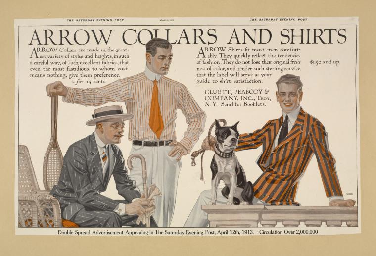 fuckyeahvintageillustration: Various adverts for Arrow Collars and Cluett Shirts