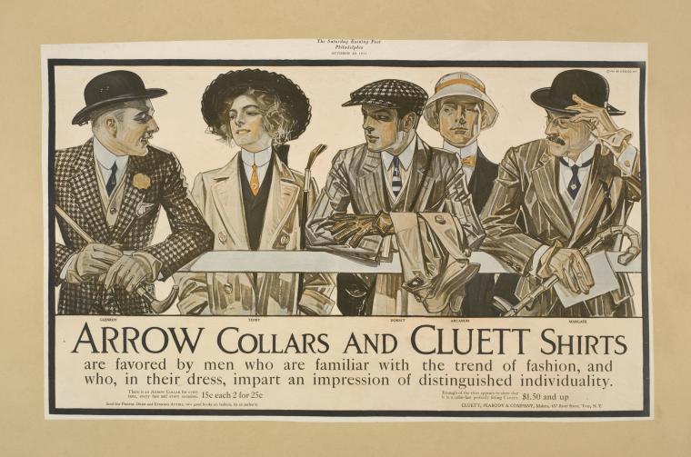 fuckyeahvintageillustration: Various adverts for Arrow Collars and Cluett Shirts
