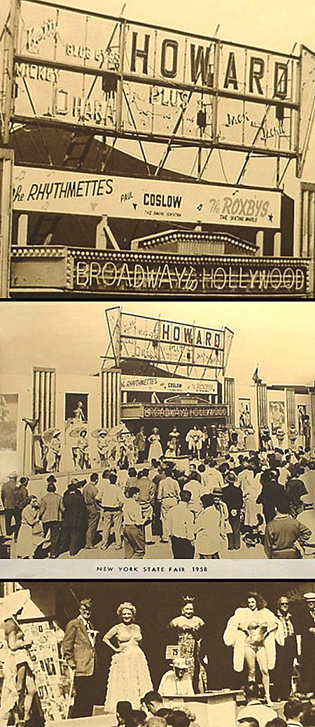 Betty (Blue Eyes) Howard headlines the marquee of the &lsquo;BROADWAY To HOLLYWOOD&rsquo;